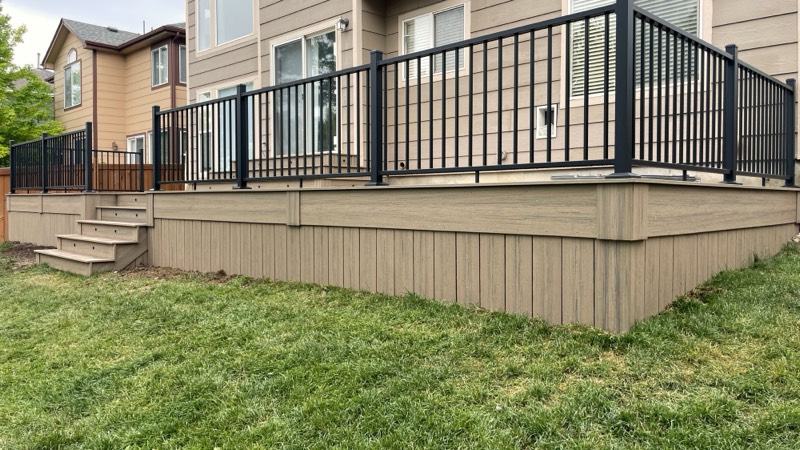 A finished Tekton composite deck in Colorado.