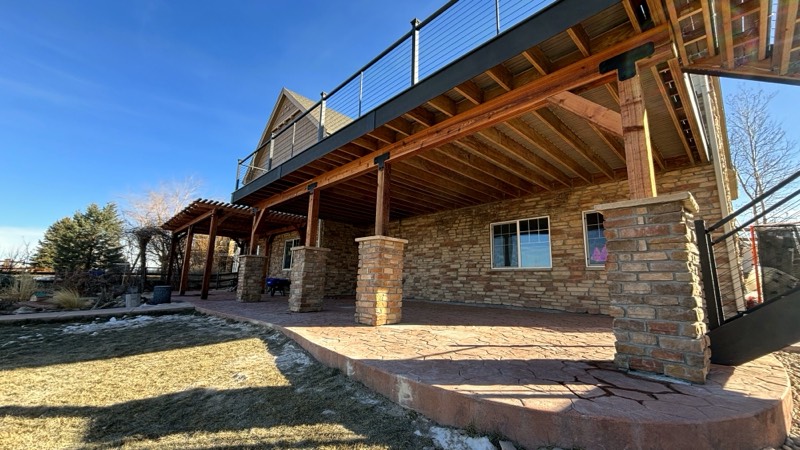 A Tekton pergola and patio cover.